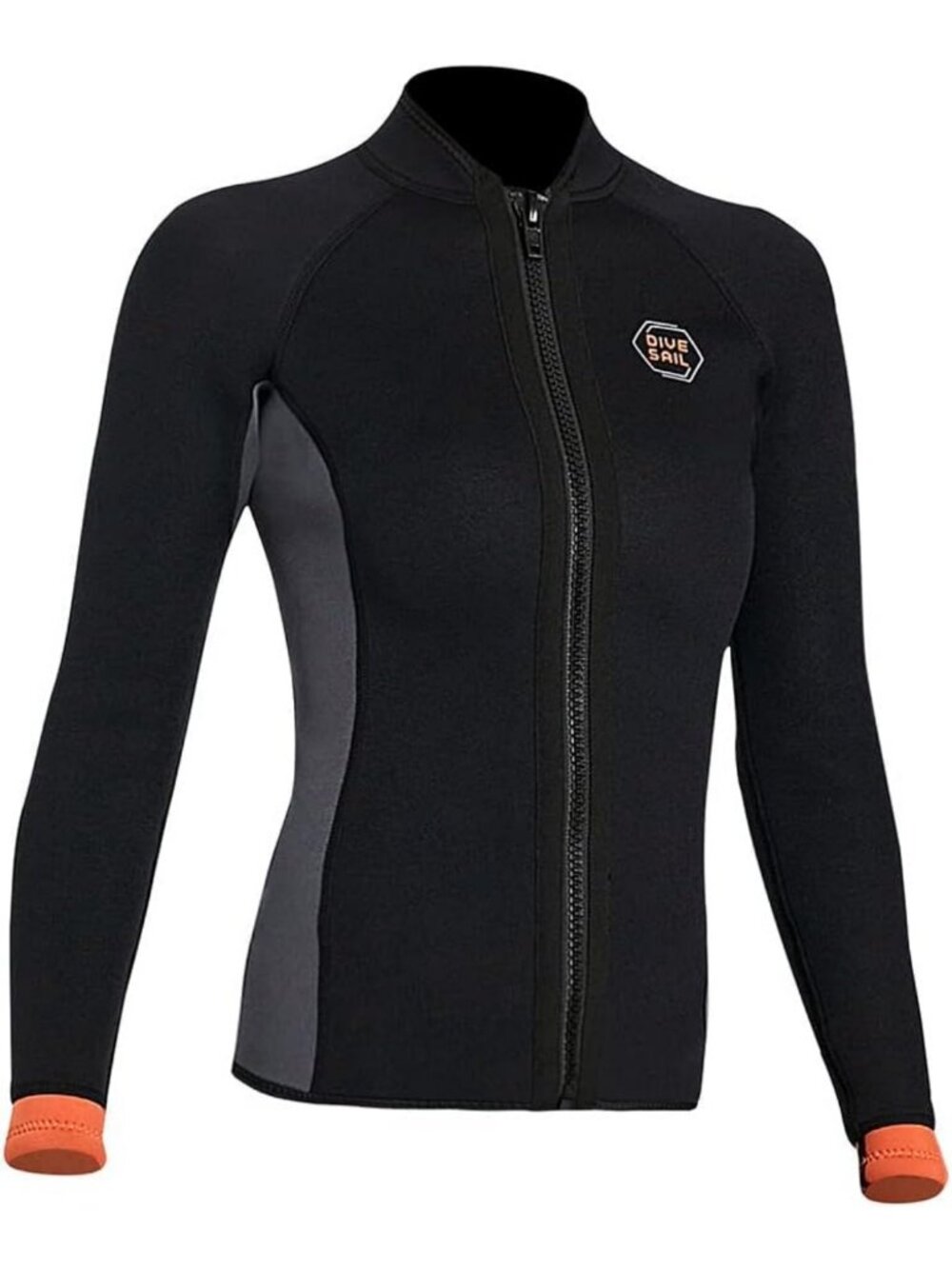 Unisex 3MM Neoprene Wetsuit Top - Long Sleeve Dive Jacket for Surfing